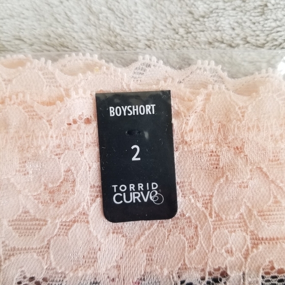 TORRID Wide Lace Trim Cotton Veronica Floral Boyshort Panty NEW Size 2X - Picture 6 of 9